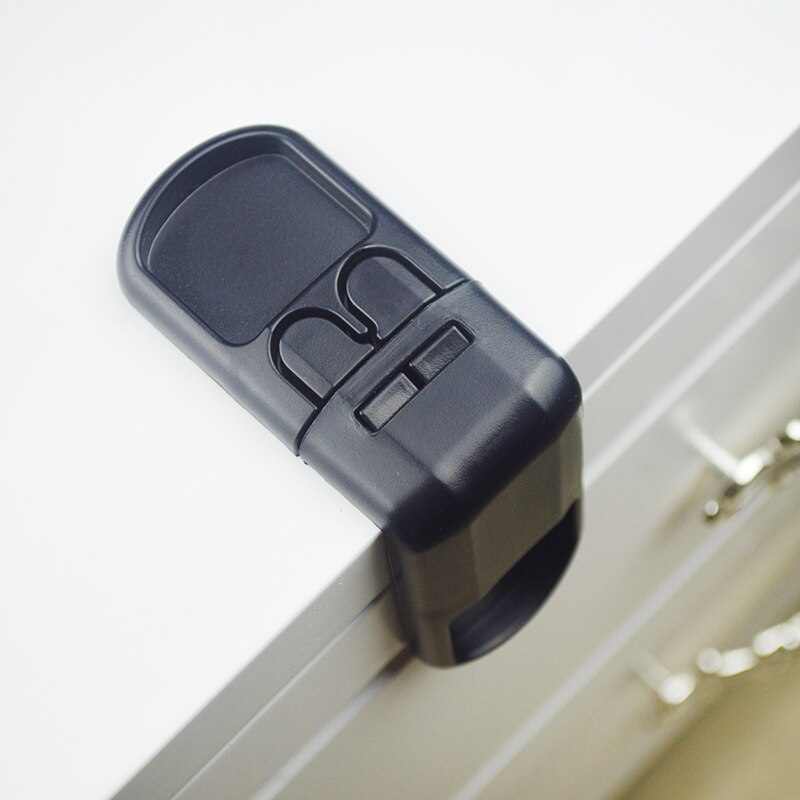 10 sztuk/partia blokada ochronna dla dzieci blokada bezpieczeństwa dla dzieci szafka szuflada szafka wielofunkcyjna: czarny