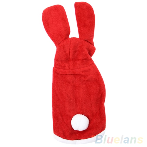 Moda macia cão de estimação adorável hoodie roupas coelho inverno quente filhote de cachorro trajes vestuário suprimentos do cão confortável de usar