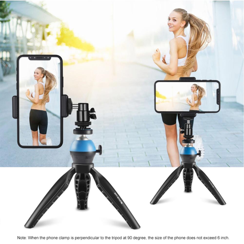 Mini-flexstativ mit 2 halterungen für projektoren und kameras, kunststoff-tischstativ, stabilisator für mobiltelefone