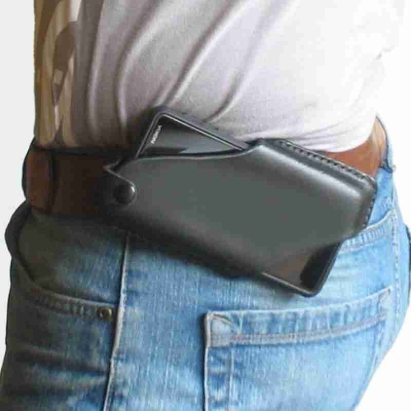 Di Cuoio dell'UNITÀ di elaborazione del Sacchetto Della Vita della Vita degli uomini di Sacchetto del Pacchetto Della Vita Del Telefono Divertente Sacchetto Della Cinghia del Pacchetto Uomini per Gli Uomini di Sacchetto Del Telefono