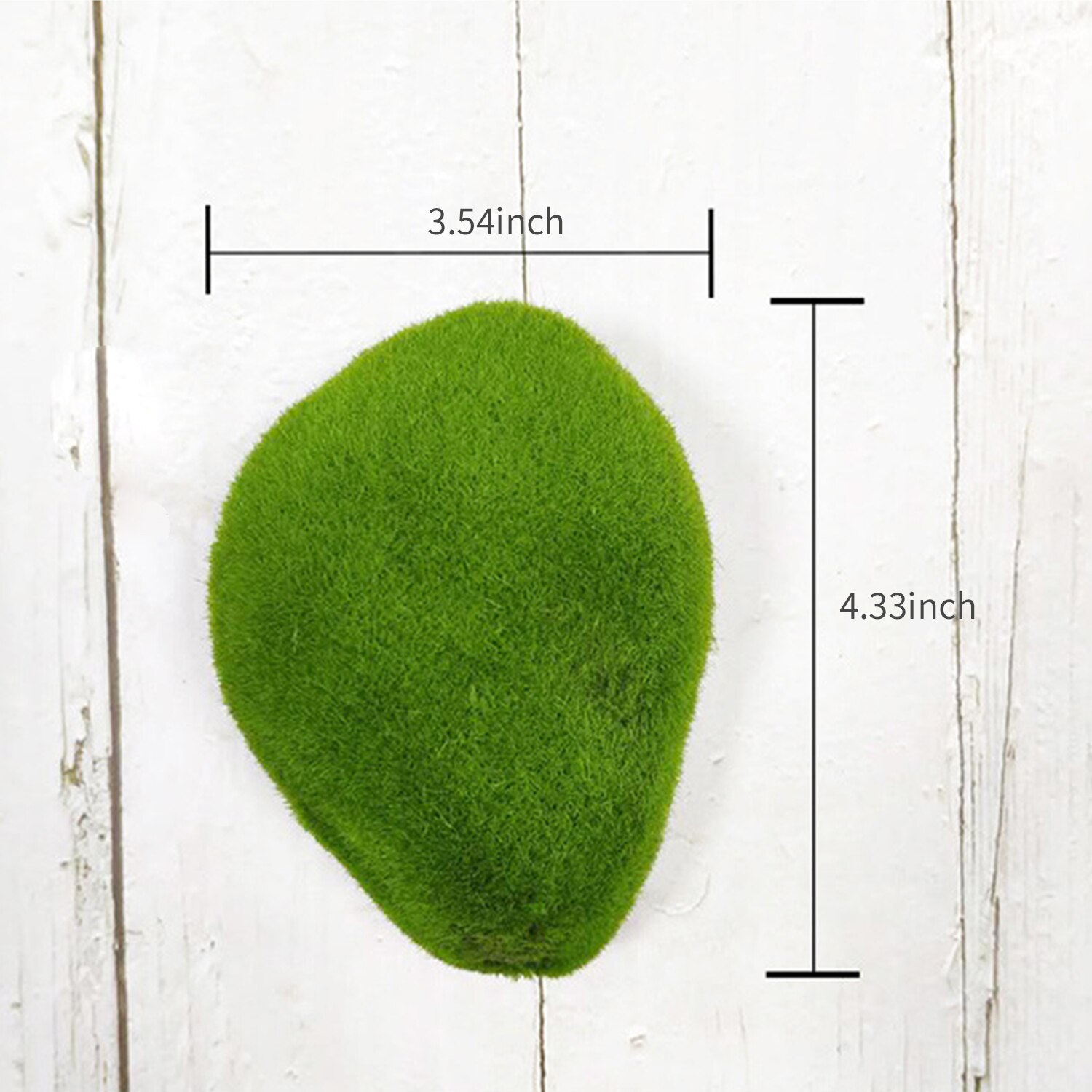 6 unids/set musgo rocas del Faux verde cubierta de musgo piedras para decoración de jardín 3 tamaños de piedra Artificial