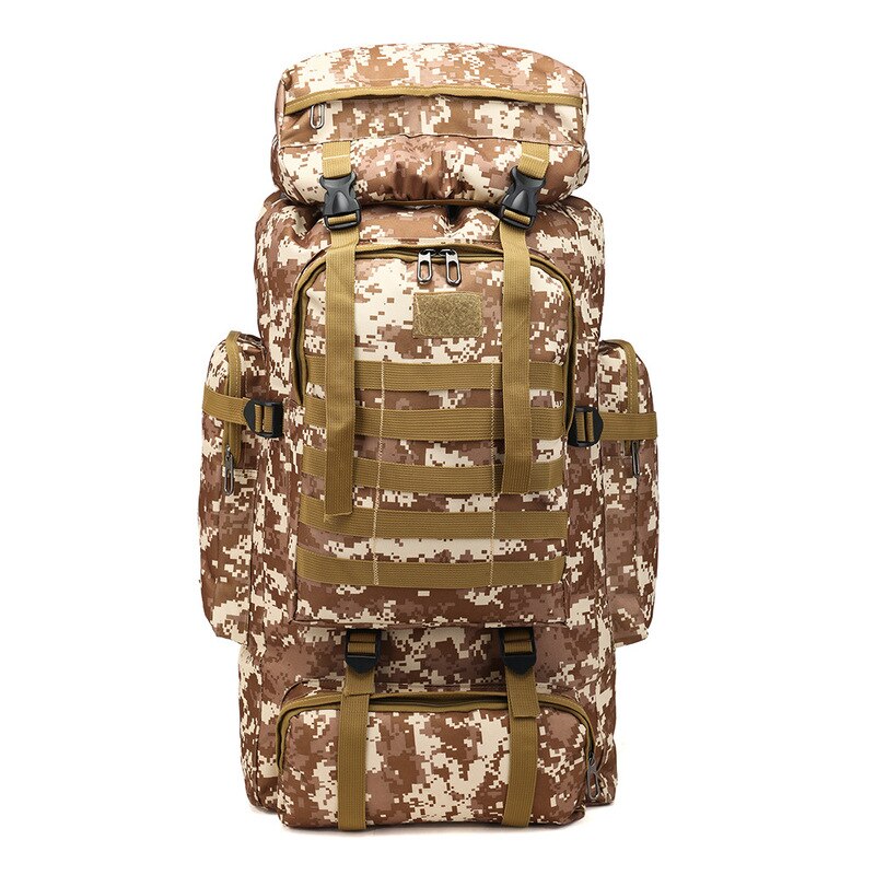 Mochila de gran capacidad 80 l para hombre Bolso de Newhotstacy 081520, mochila de camuflaje para deportes al aire libre, mochila de viaje