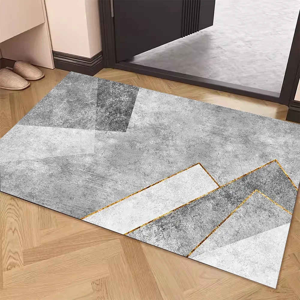 Simple Gray Door Mat Decoration Home Living Room Mat