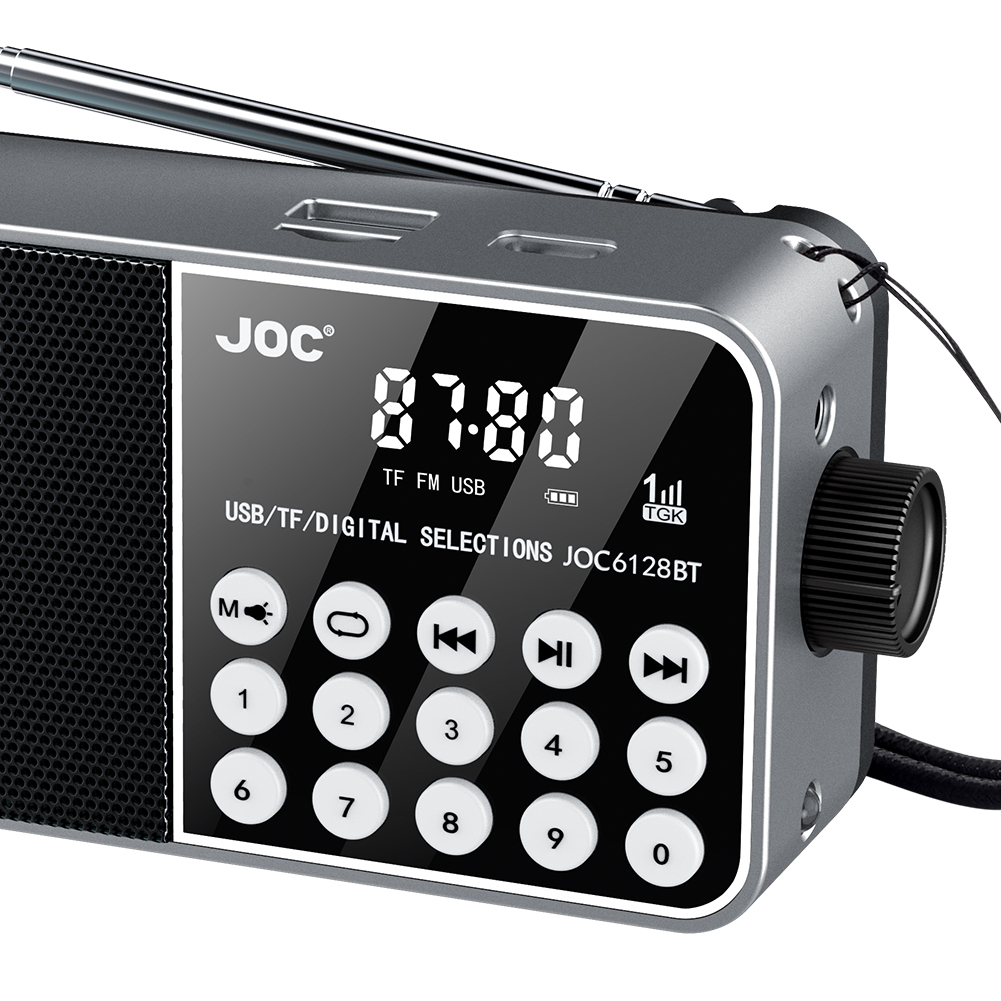 Mini Portable Radio Bluetooth-Compatible Broadcasting Player Radio USB Charging Wireless MP3 Radio for Emergency Hurricane