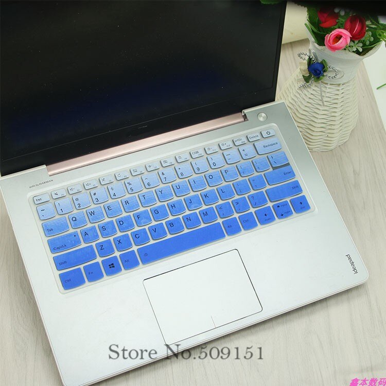 Osłona na klawiaturę laptopa dla Lenovo Ideapad C340 14 cal C340-14API c340-14iwl C340 C 340 14IWL 14API 14 "Notebook skóry Protector: GradualBlue