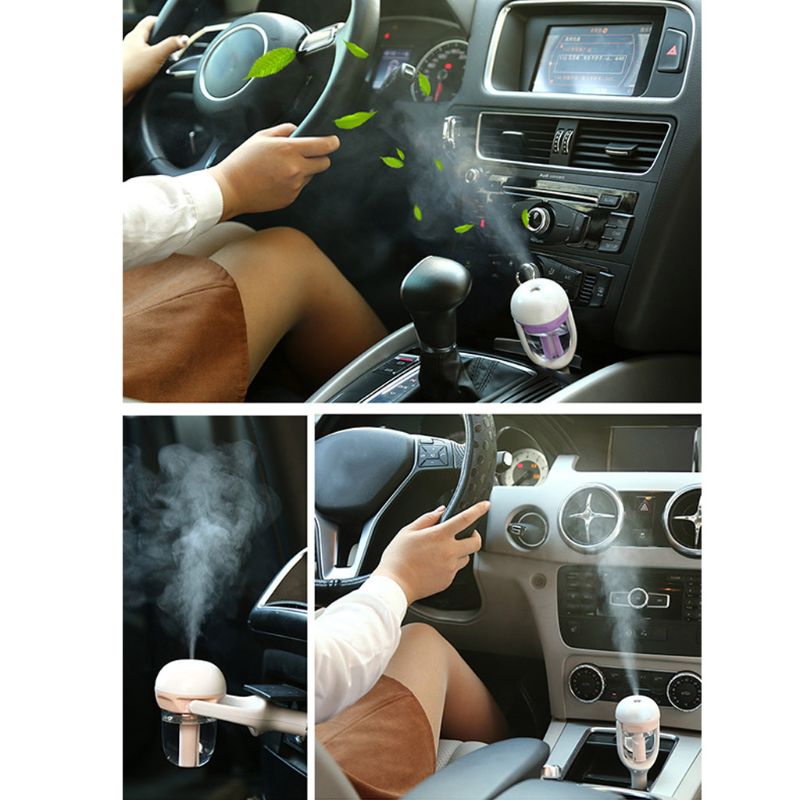 Mini Car Humidifier Air Purifier Filter Home Allergies Smoke Dust Deodorization Mold Pollen Air Cleaner for Bedroom