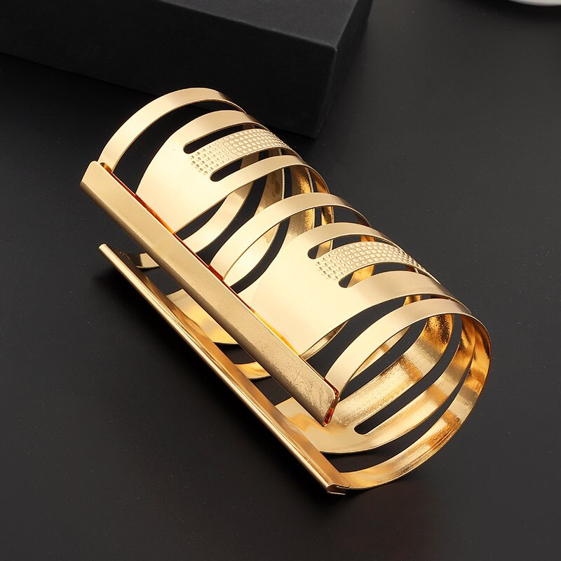 Hollow Wide Cuff Bracelets Bangles For Women Men Alloy Open Big Male Female Bangle Jewelry accesorios mujer