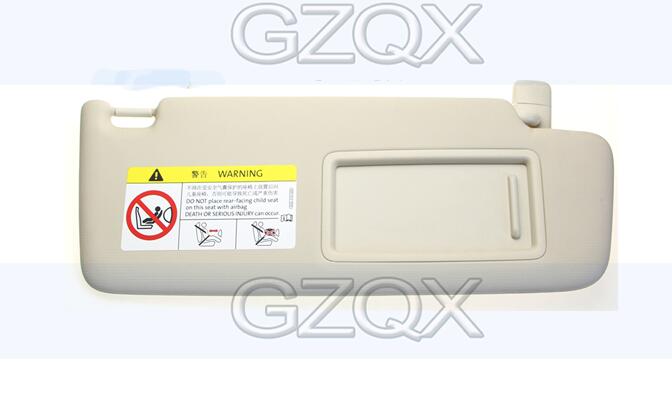 CAPQX-parasol Interior con espejo para VW Passat Superb CC , protección solar, consola superior: Beige right