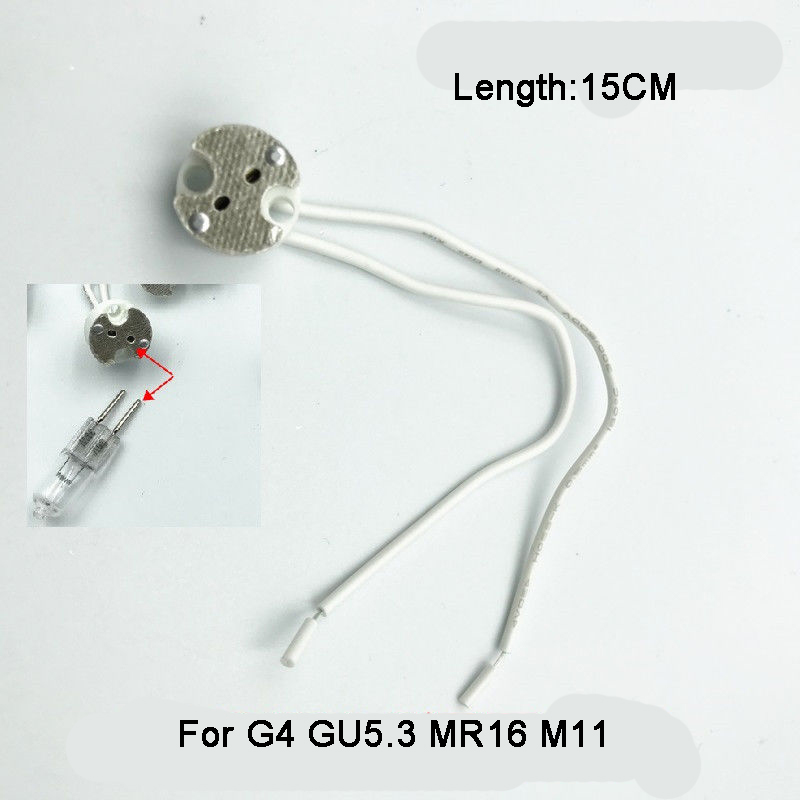 Basis G4 G9 G10 GU5.3 MR16 MR11-fitting voor lichtlamp: Black