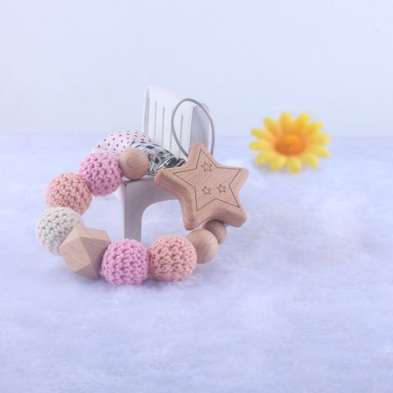 Baby Teether Bracelet Molar Stick Non Toxic Silicone Bite Stick Cute Animal Pattern Toy