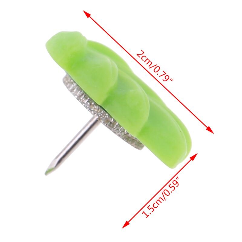 20 stk/sæt plast+metal tommelfingerstifter kortnål pushpin kork tavle til kunst fotobesked væg tommelfingerstift dekorativ til hjemmet