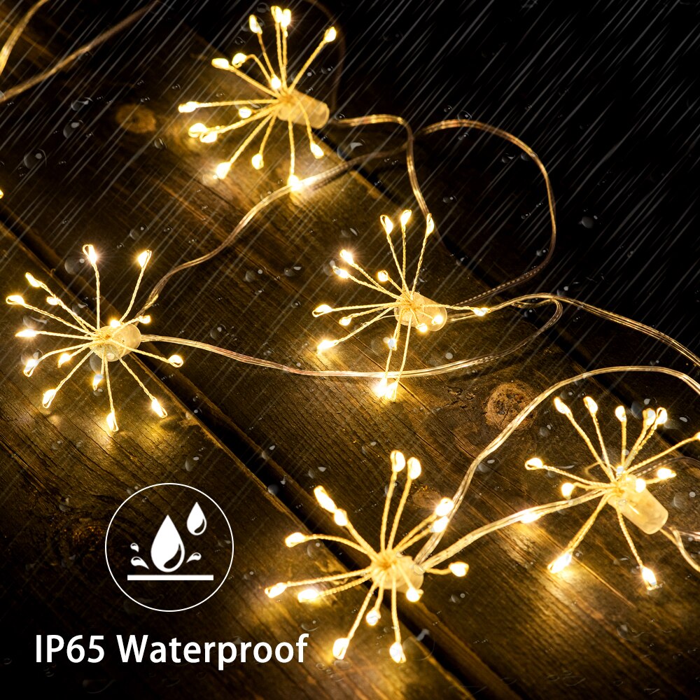 Solar LED Light Outdoor Garden Decoration String Lamp Solar Flower Lamps Garland Wedding Decor Fairy Lights For Garden