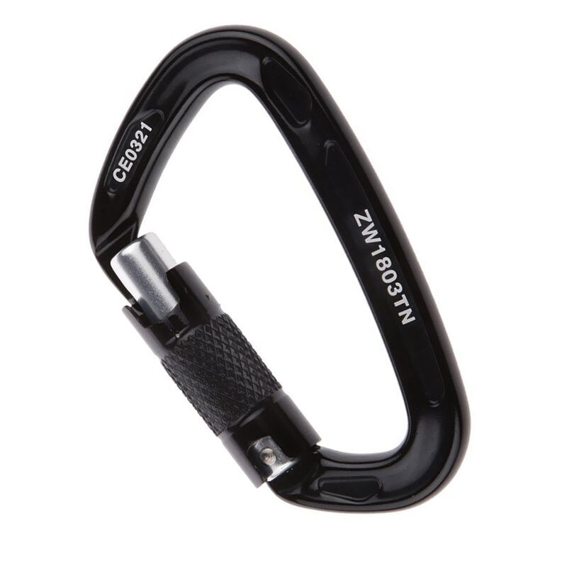 24KN D-Ring Climbing Equipment - Snap Hook, Carabiner Snap Hook for Mountaineering Climbing - Maximum Load 2400KG