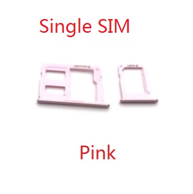 Tarjeta SIM para Samsung Galaxy J3, J5, J7 /J330, J530, J730F, accesorios de adaptador de soporte de ranura para tarjeta SIM, novedad Sencillo/Doble: Single SIM Pink