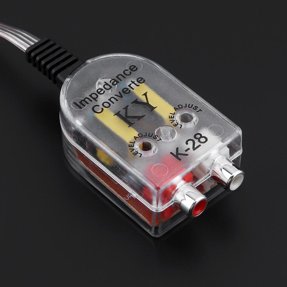 K-28 Doub oil Transformer RCA Car Subwoofer High Frequency to Low Frequency Converter with 82MM Line