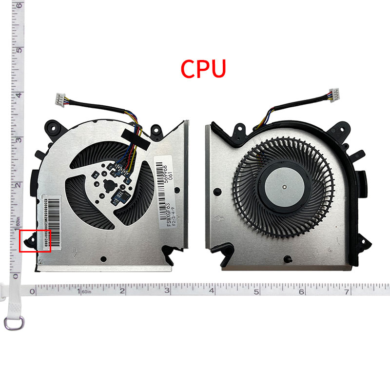 Ventilateur de refroidissement pour ordinateur portable, pour gelée GF65 GF63 GF76 GL76 GF66 MS-1583/1581/16R1/16Inter/16R3/16R5/16W1 WF65 N413 N433 N477 N459 N460: RED