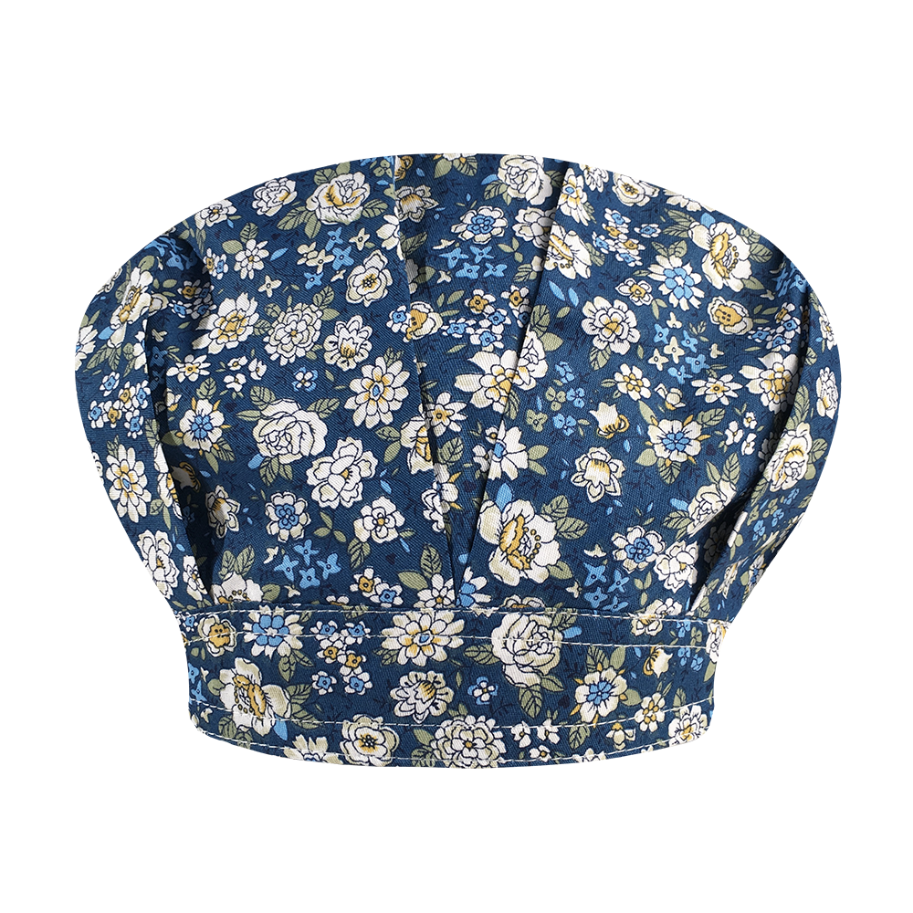 Dyr tegneserie blomsterprint elastisk scrubs hatte dyrebutik laboratorium spa arbejde hat skønhedssalon scrubs fluffy cap: Foto 32077