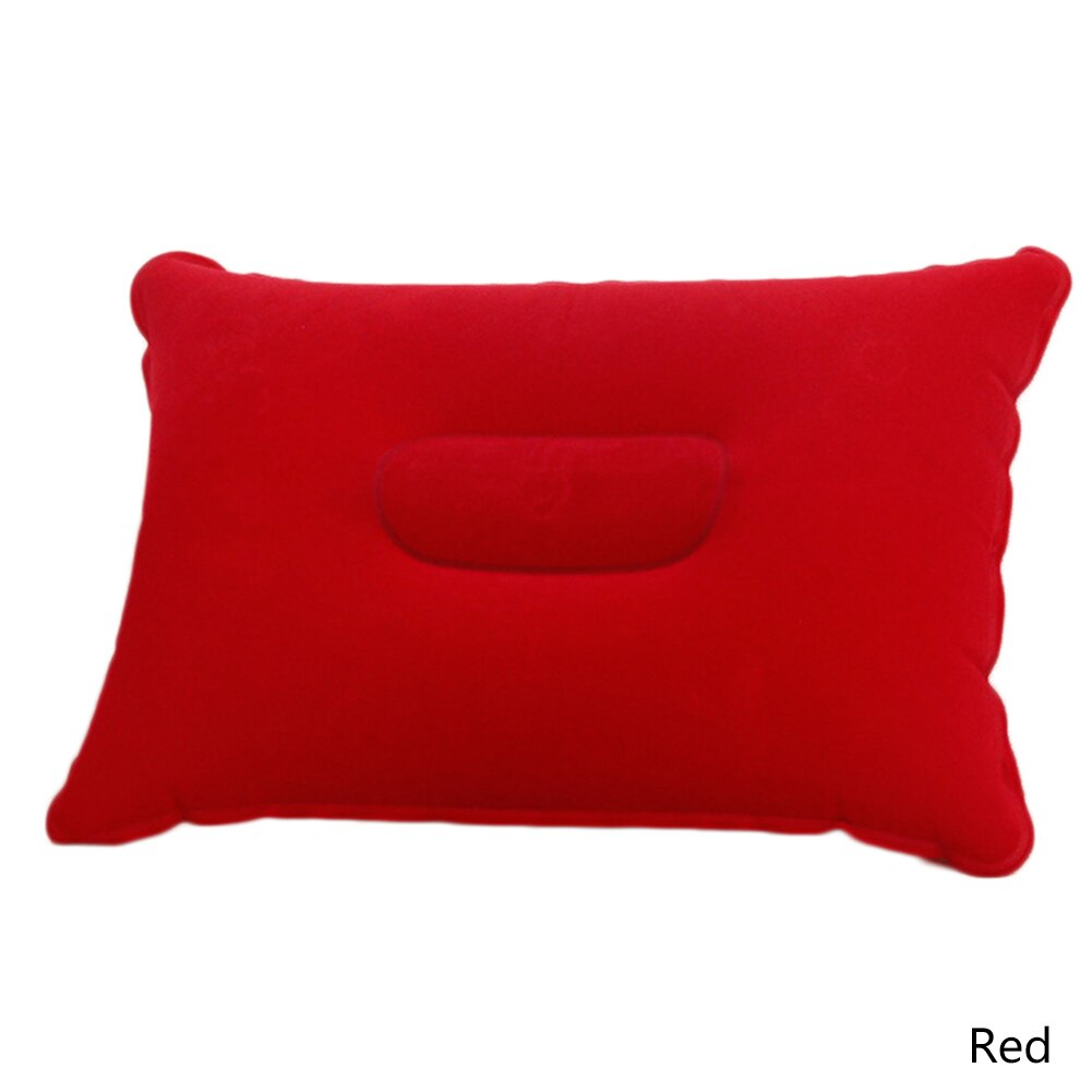 Vierkante Draagbare Vouwen Lucht Opblaasbare Kussen Dubbelzijdig Massaal Kussen voor Vliegtuig Reizen Slapen Opblaasbaar Kussen