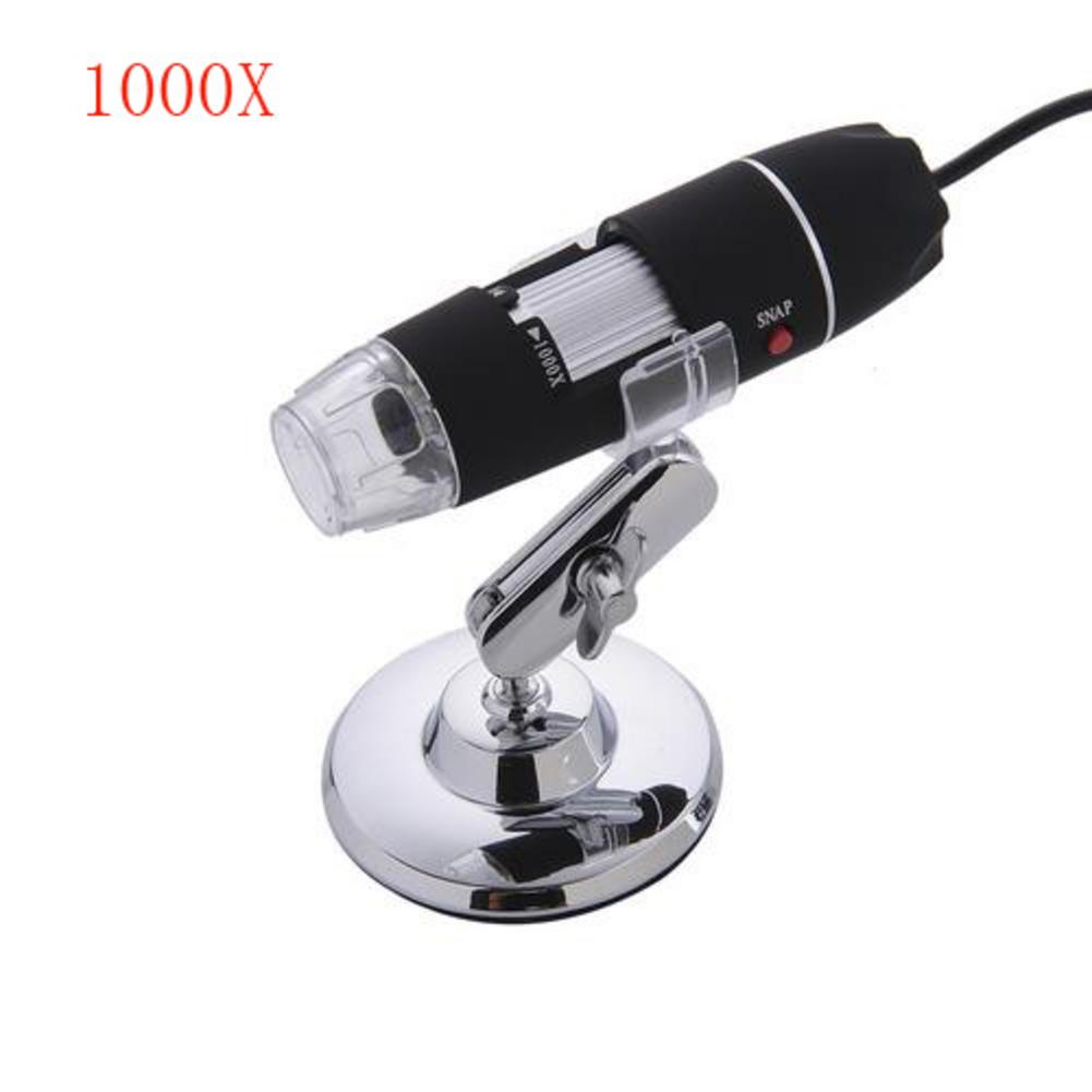 Mega pixel 1600x 8 led digitalt mikroskop usb endoskop kamera mikroskopi forstørrelsesglas elektronisk stereo pincet forstørrelse: 1000x