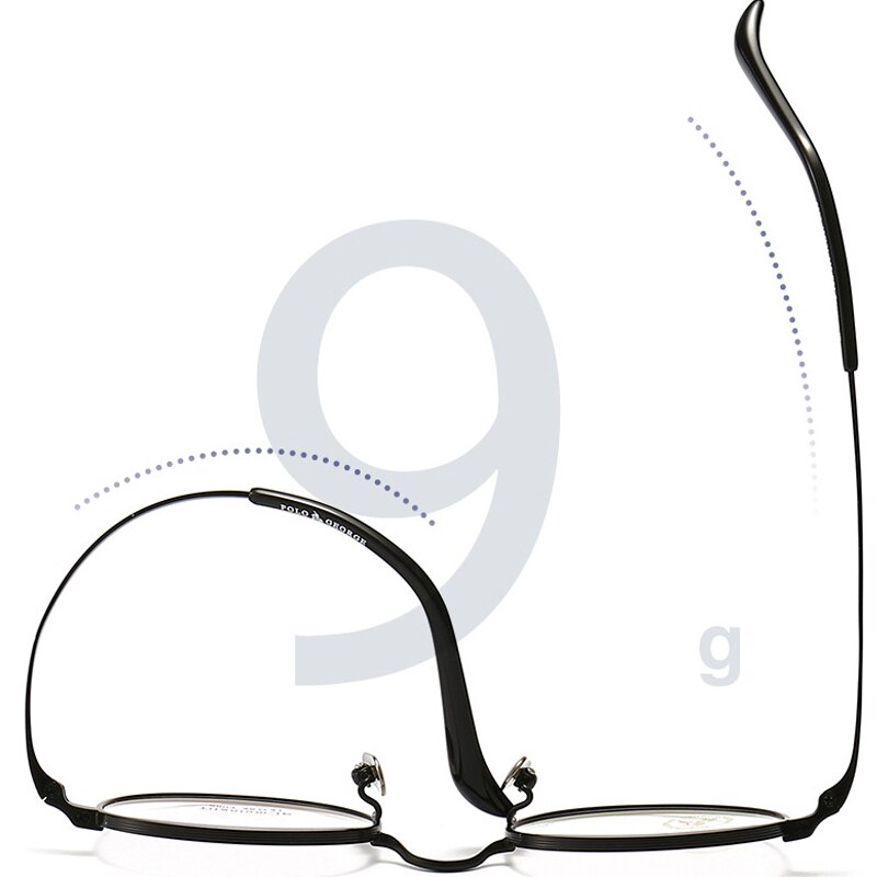 Titanium briller super lette runde brillerammer nærsynethed hyperopi receptpligtige briller høje briller