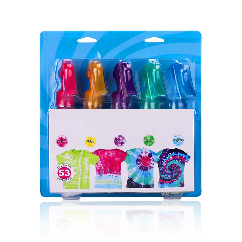 Tie-dye spuitkit 5 kleuren pigment kleurstof hars pigment doe-het-zelf handgemaakte knutselsets effen kleur ab hars verf kleurstof  #1