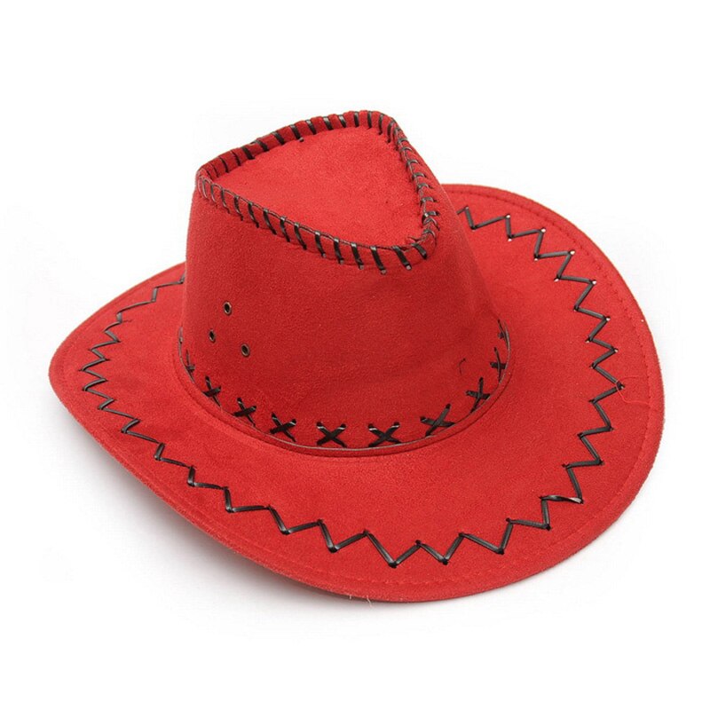 Sombrero de vaquero y Vaquera de lujo para hombre y mujer, gorro de estilo occidental, sombrilla versátil y a la: 01