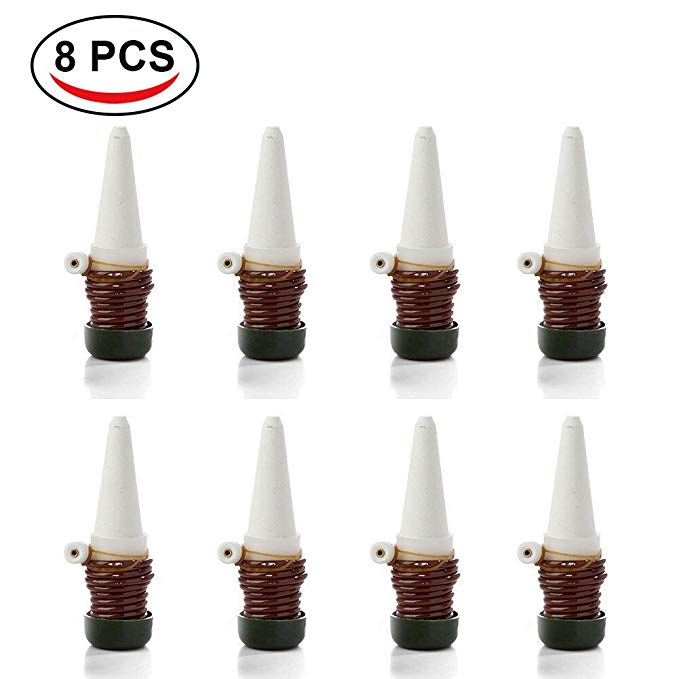 Adjustable Water Self Watering Drip Automatic Drip Irrigation Tool Spikes Flower Plant Garden Supplies Plants Garden Device: 8pcs