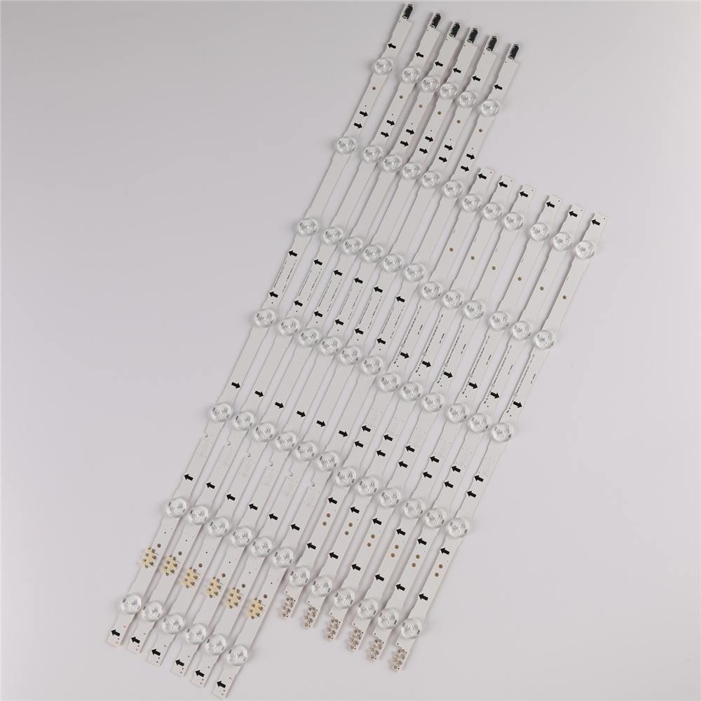 12 pcs/set 55 &quot;LED bande pour samsung TV UA55J5088 UE55H5500 UE55H6200 UE55H6350 UE55H6400 UE55H6500 UE55H6670 UE55J5670 UE55J6202