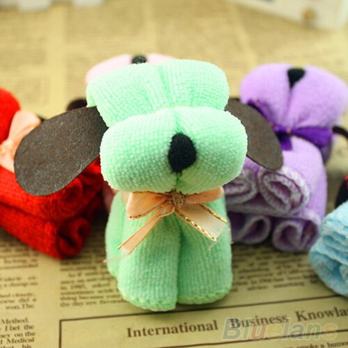 12pcs Hond Cake Vorm Handdoek Katoen Washandje Huwelijksgeschenken Aanwezig