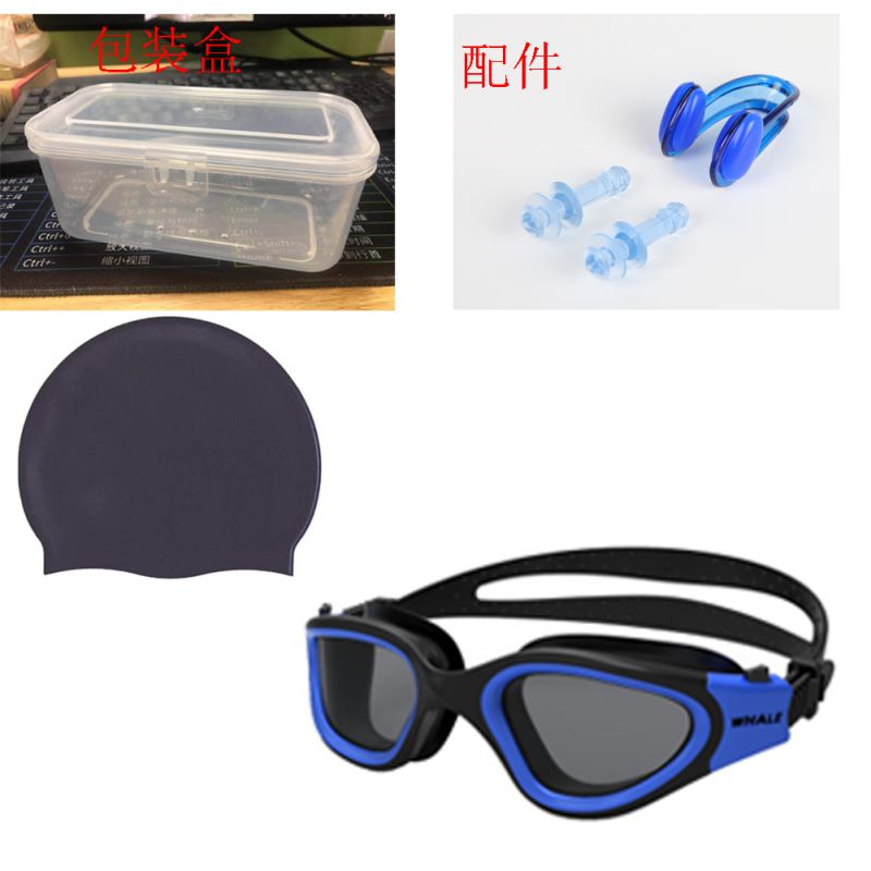 Lunettes de natation Anti-buée pour adultes, hommes, femmes, jeunes, Protection UV, pour la plongée: Bleu