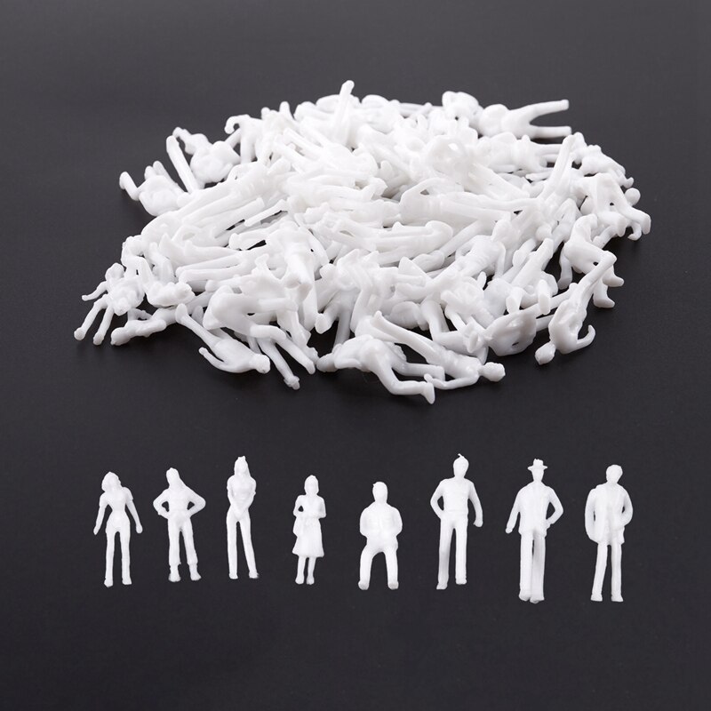 Snell 100 Geschilderde N-schaal Figuurtjes – 1:150 – 10-13 Mm – Kunststof – Voor Modeltreinen En Diorama’s
