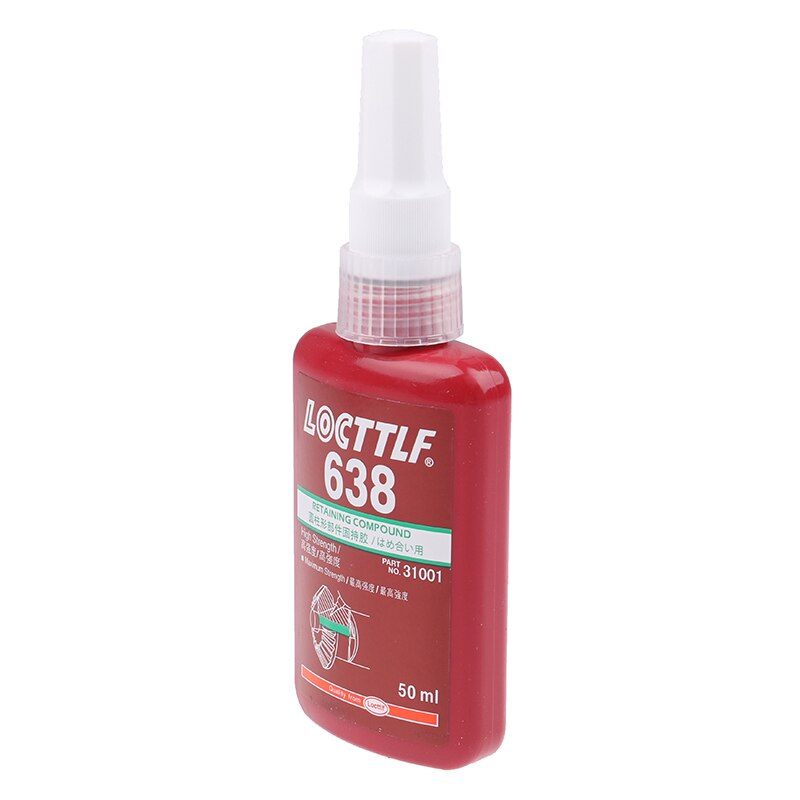 Retenedor cilíndrico de 638 50 ML, adhesivo de bloqueo de tornillo de Metal, adhesivo anaeróbico, pegamento ambiental de resistencia térmica