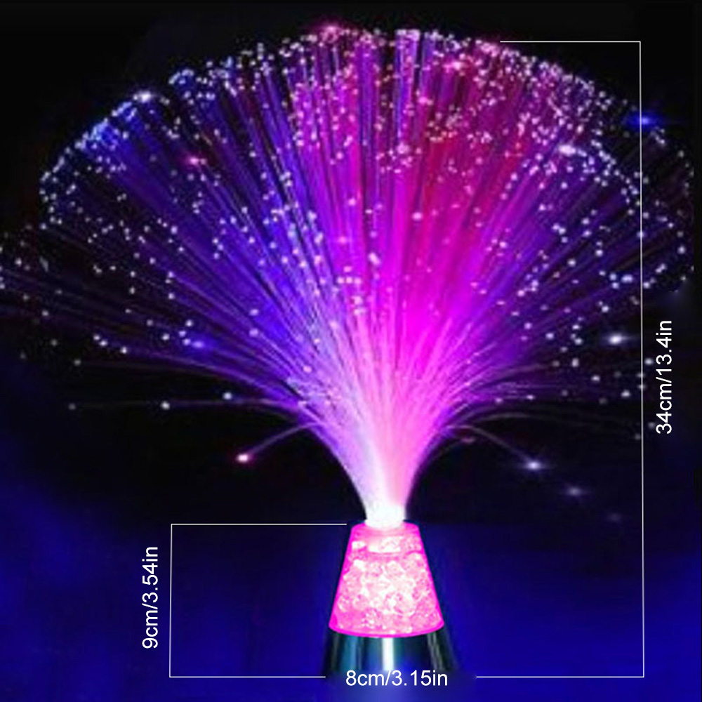 Optisk fiber ljus färgglad atmosfär festlampa festival stjärnhimmel bröllop led färgskiftande scen fiberoptisk lampa för