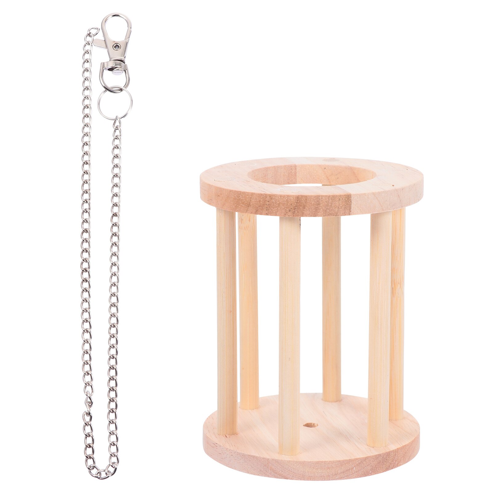 Kaninchen Heu Feeder Rack Holz Lebensmittel Krippe Gras Halter Heu Essen Bin mit Kette
