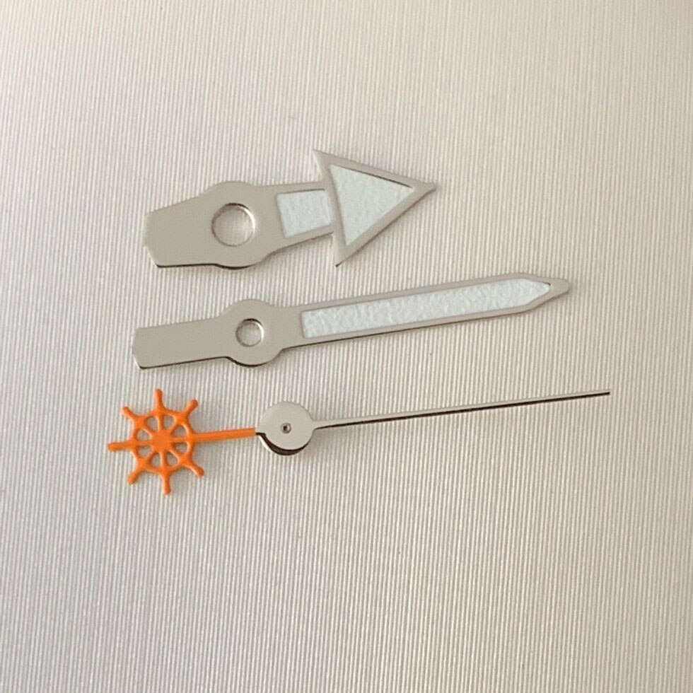 Horloge Handen Zijn Geschikt Voor Japanse NH35 NH36 Automatische Beweging Groene Lichtgevende Zilveren Rand Wit Onderdelen Vervanging 16: 5