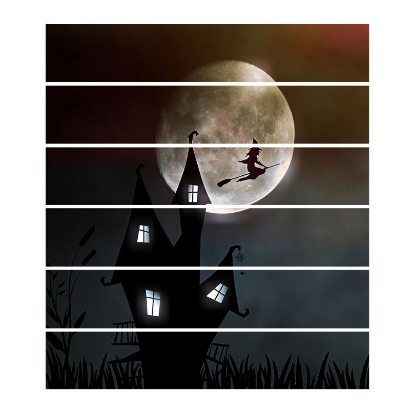 Halloween Stair The witch House Halloween Decoration Staircase Sticker The stairs to stick: Default Title