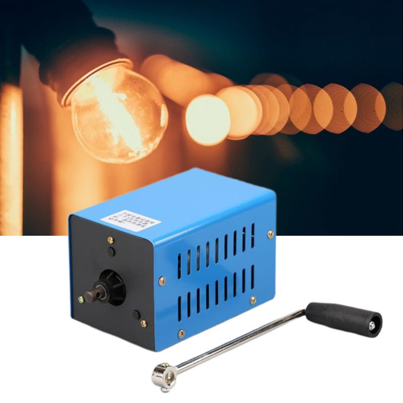 Portable Emergency Generator Inverter Outdoor Multifunction Manual Crank Dynamo