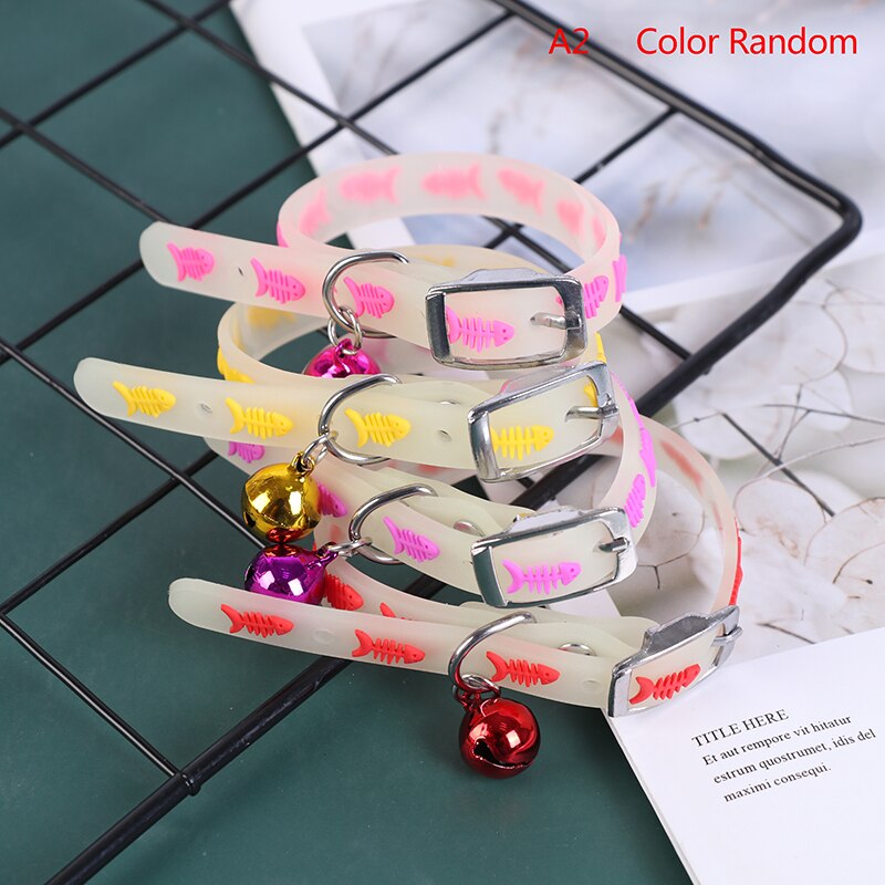 Lichtgevende hondenhalsband met bellen, lichtgevende kattenhalsband, lichtgevende hondenhalsband: Zwart