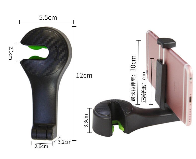 Multi-Funktion Auto Zurück Sitz Haken Auto Handy Halter Telefon Speicher Hinten Sitz Telefon Kopfstütze Faul Halterung Halter stehen