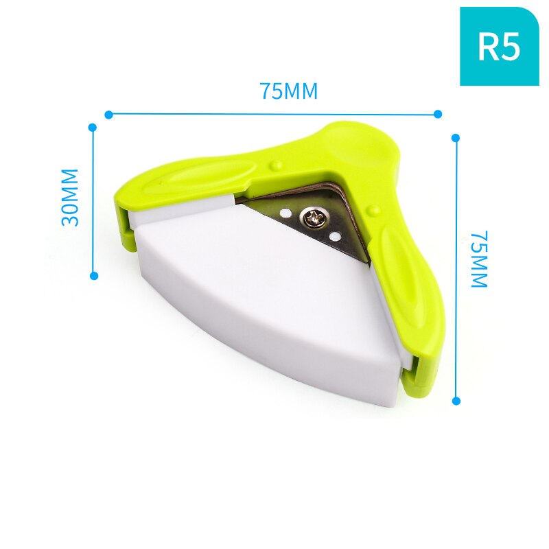 R5 Corner Round 5mm Paper Punch Card Photo Cutter Tool Craft Scrapbooking DIY Border Punch Stationery Supplies: Green