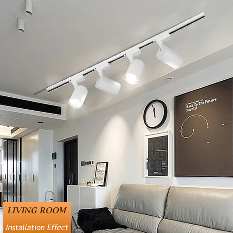 Set Spot Led Track Light Rail 220v Led Ceiling Adjustable Spotlights 30W Fixture Bedroom Kitchen Store Living Room Decor Light