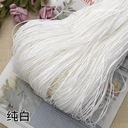 500G Raffia Stro Garen Hand Haken Garen Voor Diy Hoeden Handtassen Kussens Verpakking Wikkelen Materiaal Gehaakte Stro Hoed Lijn tas: 1