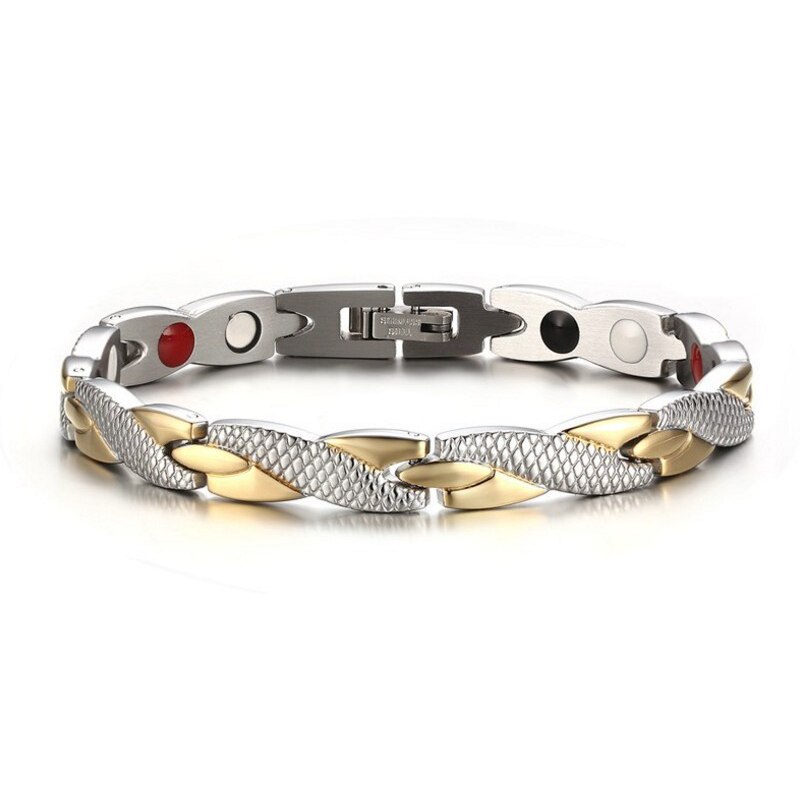 Twisted Magnetische Therapie Armband Trendy Unisex Gewichtsverlies Energie Magneten Armband Sieraden Afslanken Bangle Armbanden Gezondheidszorg