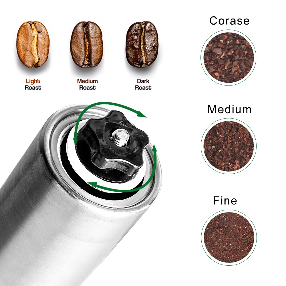 Mini Stainless Steel coffee grinder Hand Handmade Coffee Bean Burr Grinders Mill Hand grinder Coffee Accessories