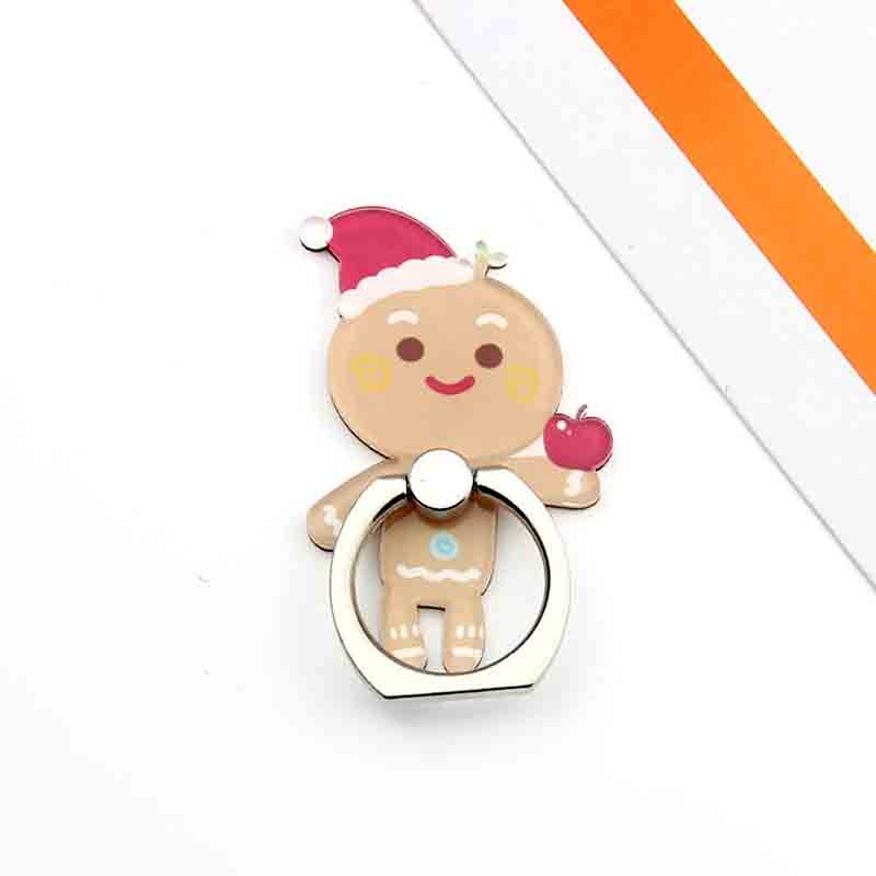 The Style Christmas Plastic Pattern Mobile Phone Finger Ring Holder Universal For Iphone Samsung Apply To Men And Women