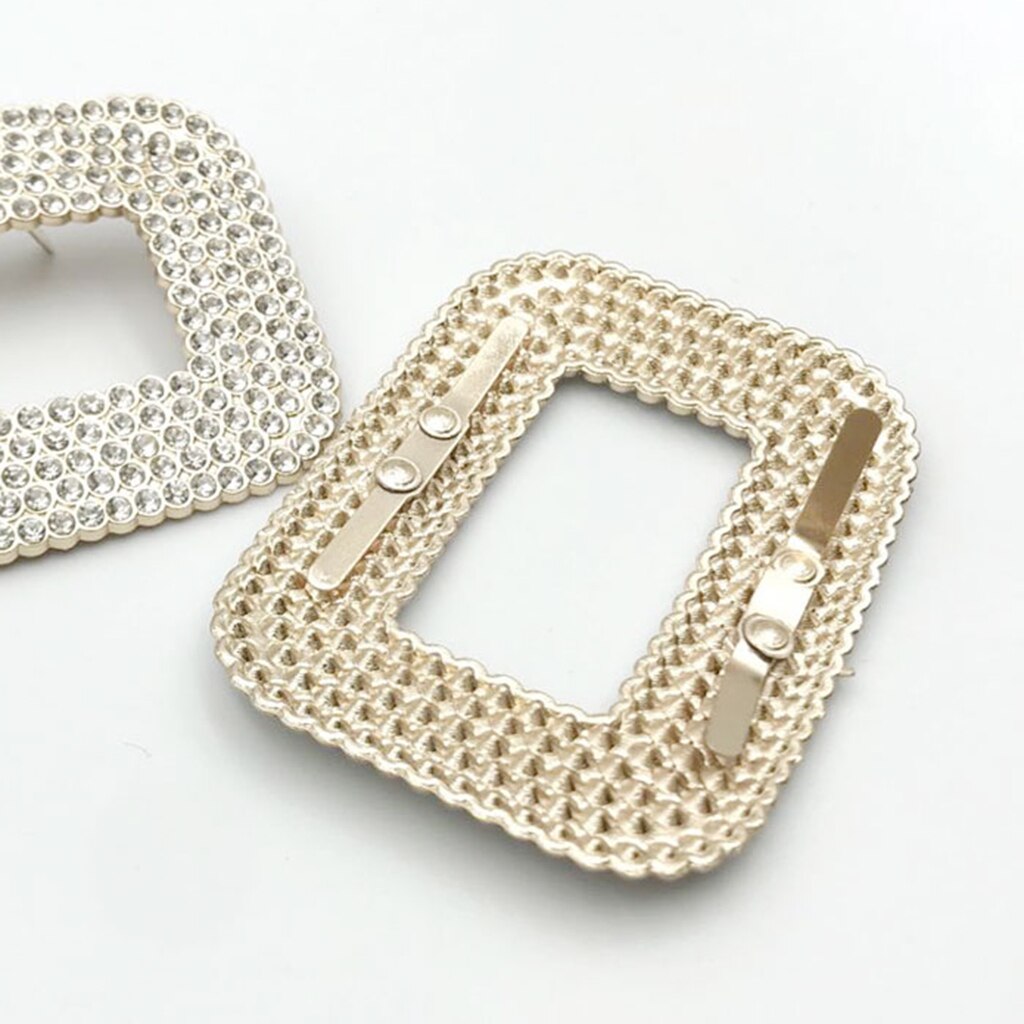 2 uds. De broches de cristal para zapatos, Charms, hebilla, accesorios de decoración para zapatos de novia para mujer