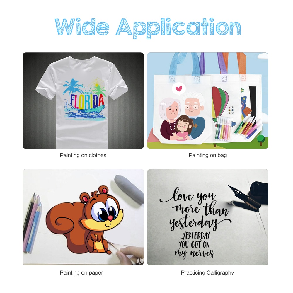 Optical Tracing Board Portable Sketching Painting Tool Drawing Animation Copy Pad No Overlap Shadow Mirror Image Reflection