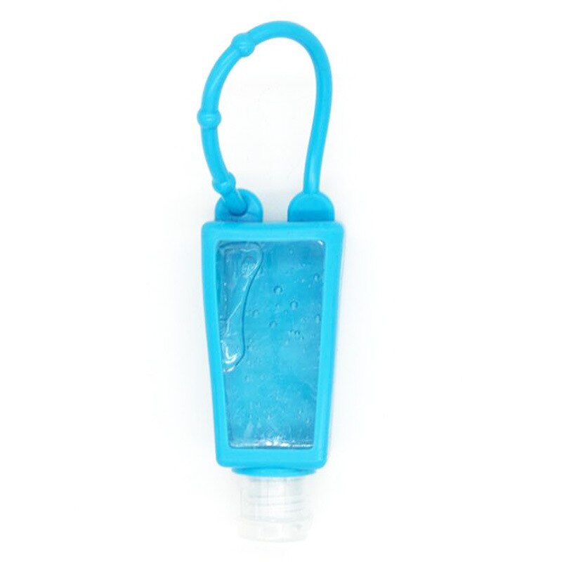 30ml Mini Hand Sanitizer Holder With Refillable Bottle Travel Portable Safe Gel Holder Hangable Liquid Soap Dispenser Containers