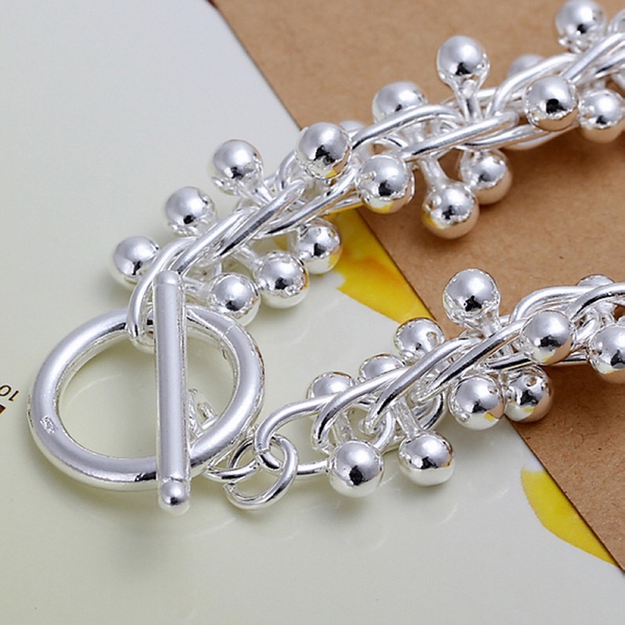925 Sterling Zilveren Armbanden Chram Solid Chain Kralen Mooie Top Vrouwen Bruiloft Sieraden