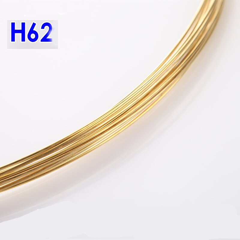 H62 mässingstråd ledande gyllene kopparstång industriexperiment gör-det-själv-trådar material 0.3 0.4 0.5 0.8 1 2 3 4 mm 5 meter